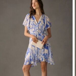 Anthropologie Flutter Sleeve Dress